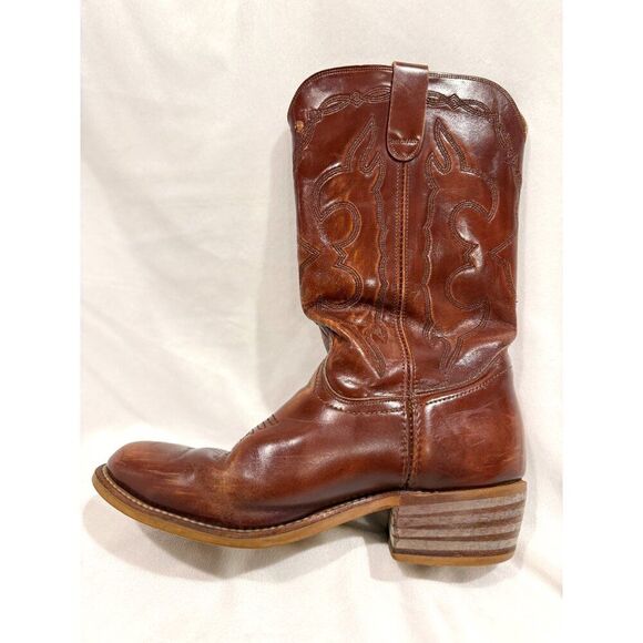 VTG Levi's Orange Tab Leather Cowboy Boots Men's 10 Country Western Texas Farm - Picture 6 of 16